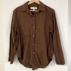Denim Forum Brown Long-Sleeve Button-Up Shirt